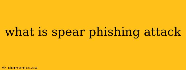 what is spear phishing attack