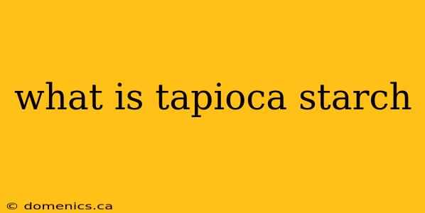 what is tapioca starch