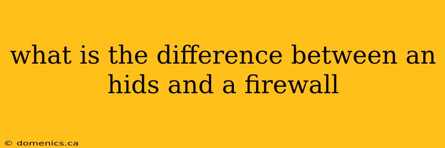 what is the difference between an hids and a firewall