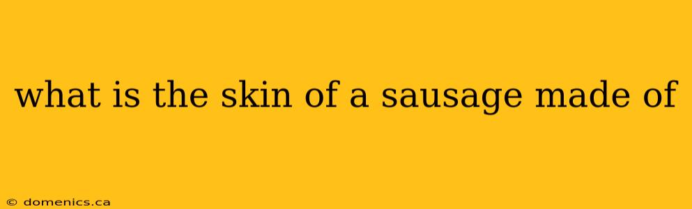 what is the skin of a sausage made of