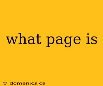 what page is