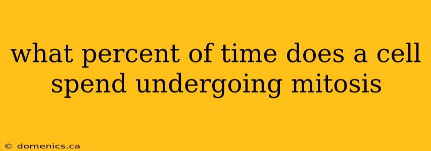 what percent of time does a cell spend undergoing mitosis