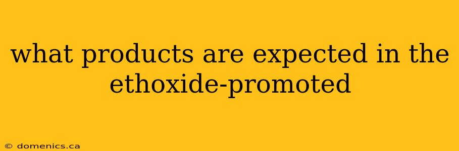 what products are expected in the ethoxide-promoted