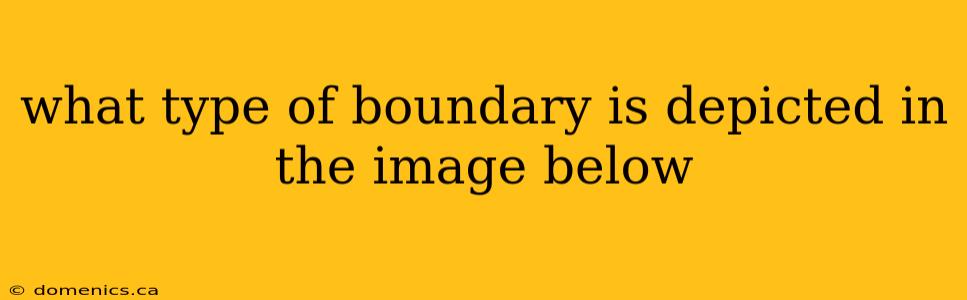 what type of boundary is depicted in the image below