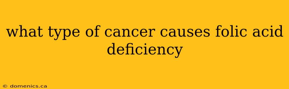 what type of cancer causes folic acid deficiency