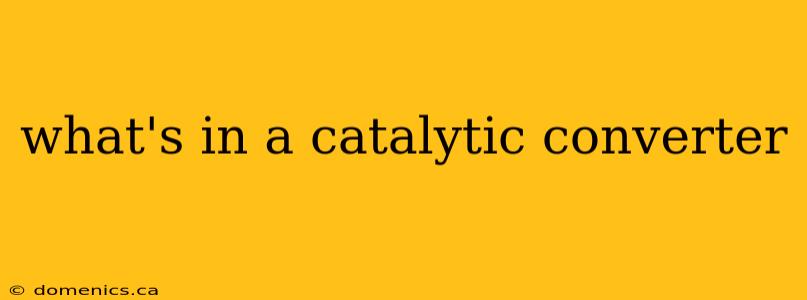 what's in a catalytic converter