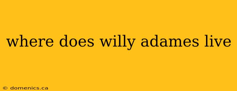 where does willy adames live