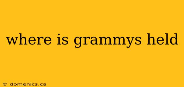 where is grammys held