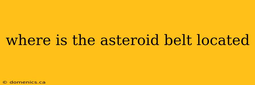 where is the asteroid belt located