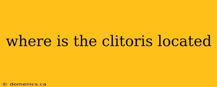 where is the clitoris located