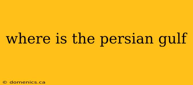 where is the persian gulf