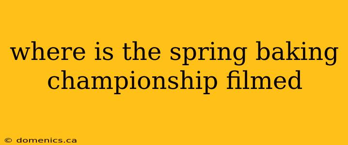 where is the spring baking championship filmed