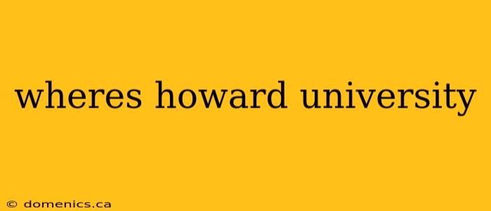 wheres howard university