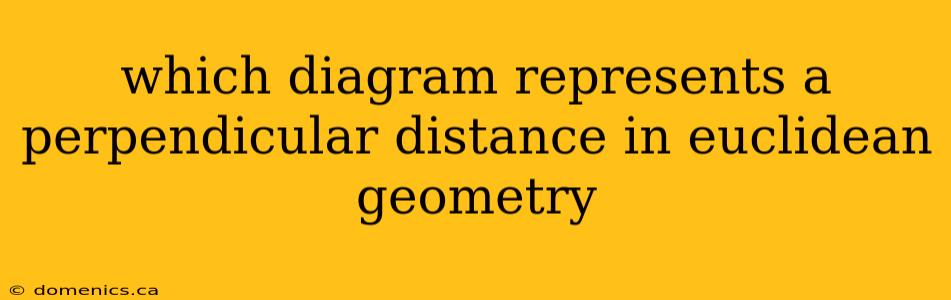 which diagram represents a perpendicular distance in euclidean geometry