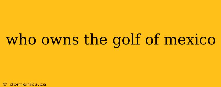 who owns the golf of mexico