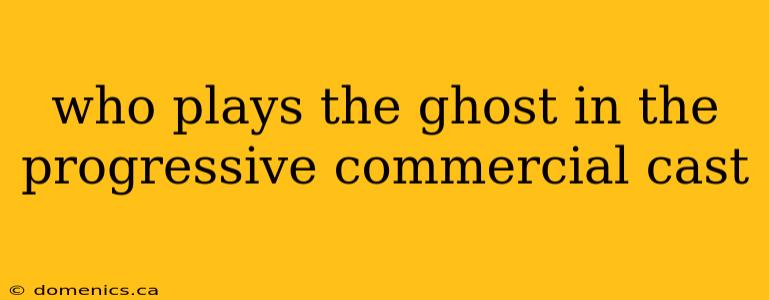 who plays the ghost in the progressive commercial cast