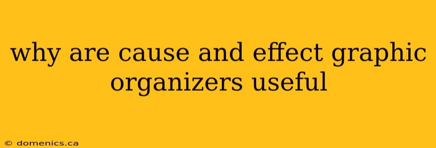 why are cause and effect graphic organizers useful