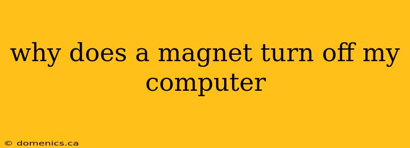 why does a magnet turn off my computer