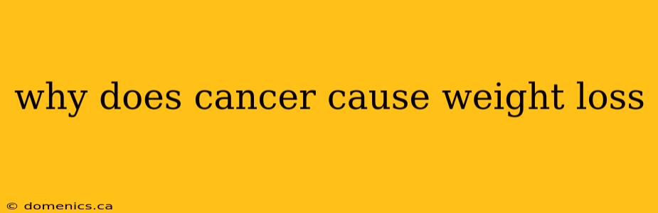 why does cancer cause weight loss