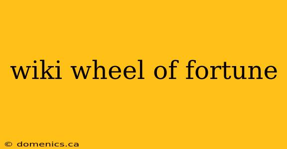 wiki wheel of fortune