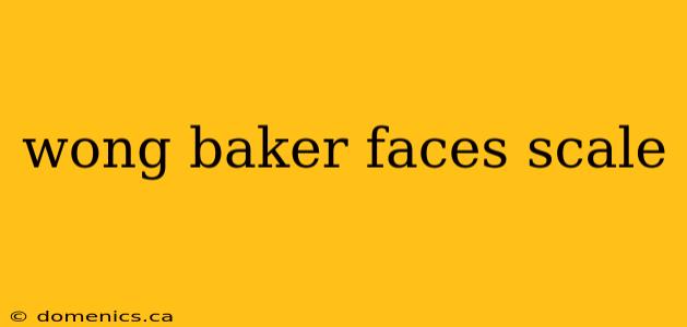 wong baker faces scale