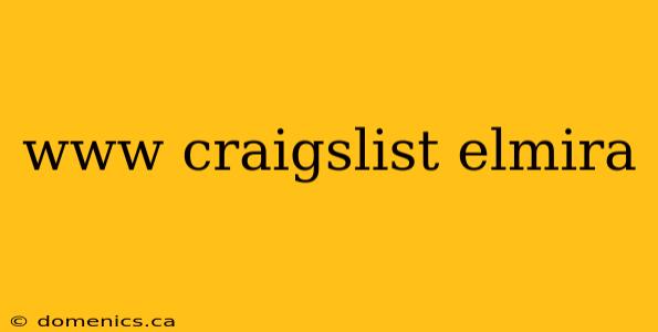 www craigslist elmira