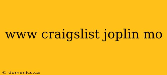 www craigslist joplin mo