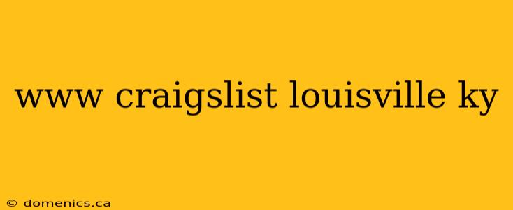 www craigslist louisville ky