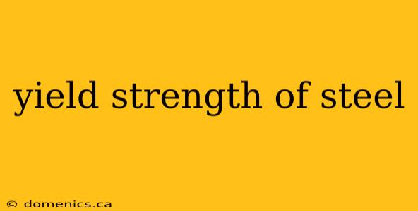 yield strength of steel